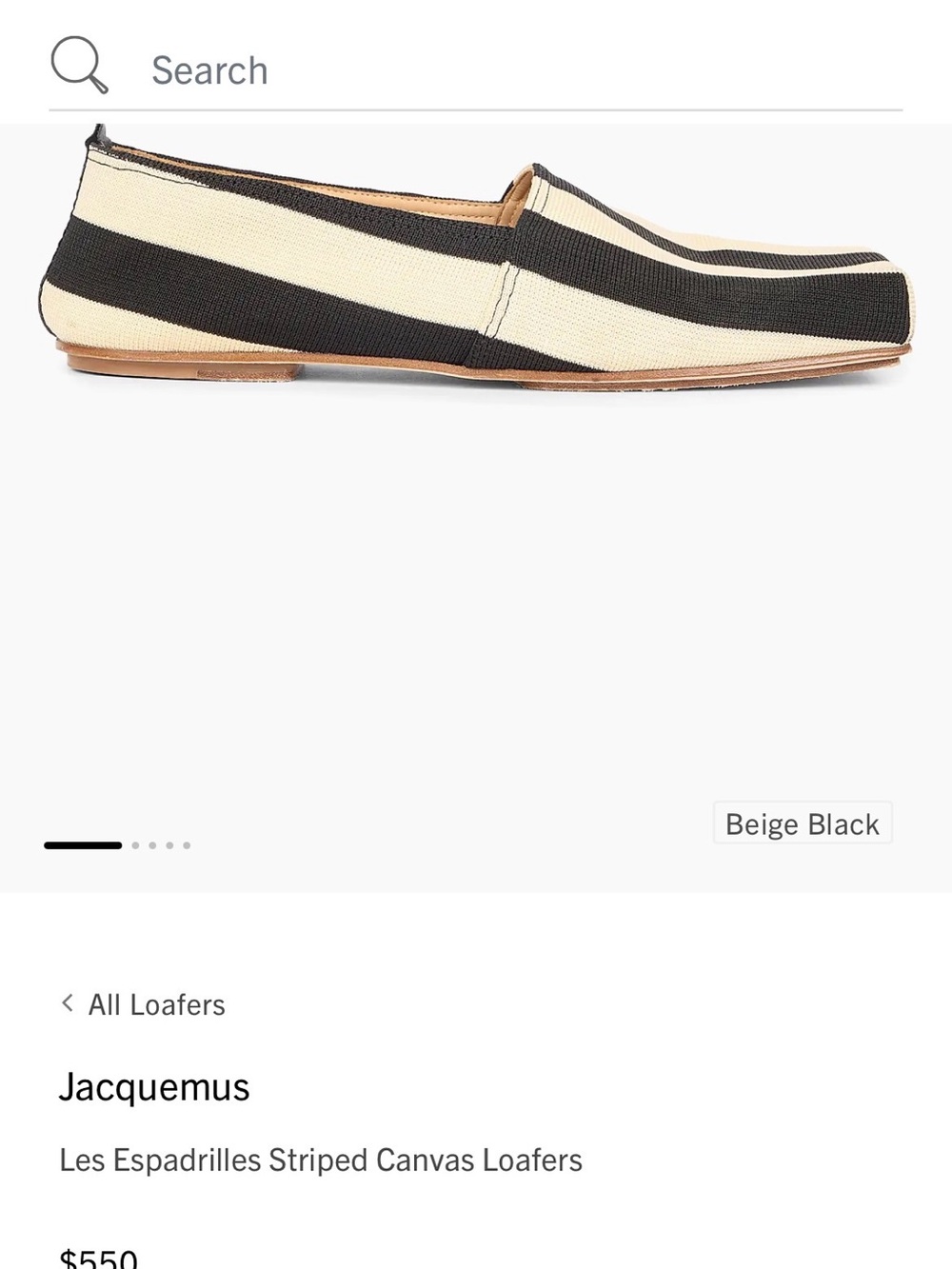 Jacquemus

Les Espadrilles Striped Canvas Loafers - Picture 5 of 5